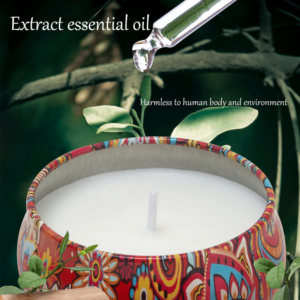 Natural soy wax candle illustration