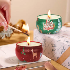 Natural soy wax and essential oils ingredients for the candles
