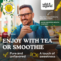 Graphic showing naturally sugar-free formula