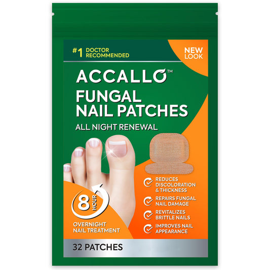Natural Vine toenail fungus patches pack shows individual strips for at-home treatment.