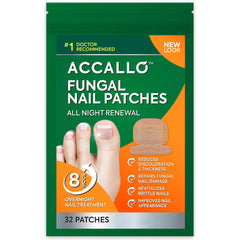 Natural Vine toenail fungus patches pack shows individual strips for at-home treatment.
