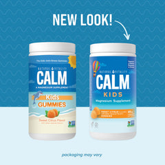 Serving size and dosage information for CALM Kids Gummies