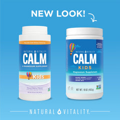 Close-up of CALM Sleep drink mix label showing vegan, gluten-free and Non-GMO