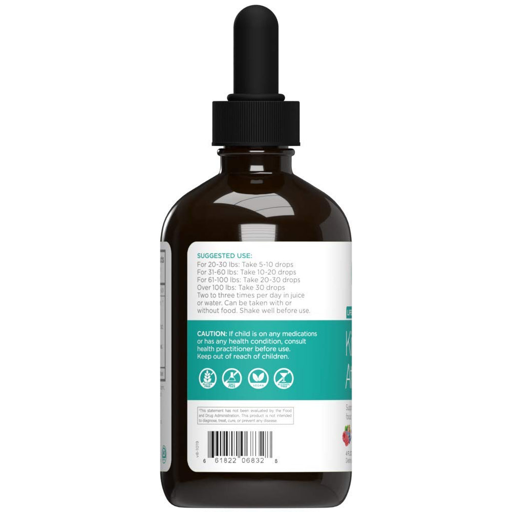 Close-up of Attention Gold label highlighting Rhodiola and focus support