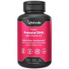 Naturalis Vegan Prenatal bottle and capsules