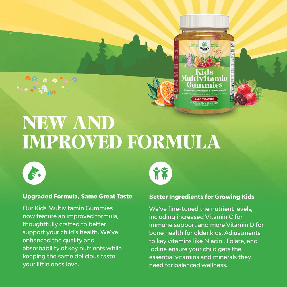 Naturally flavored children's multivitamin gummies