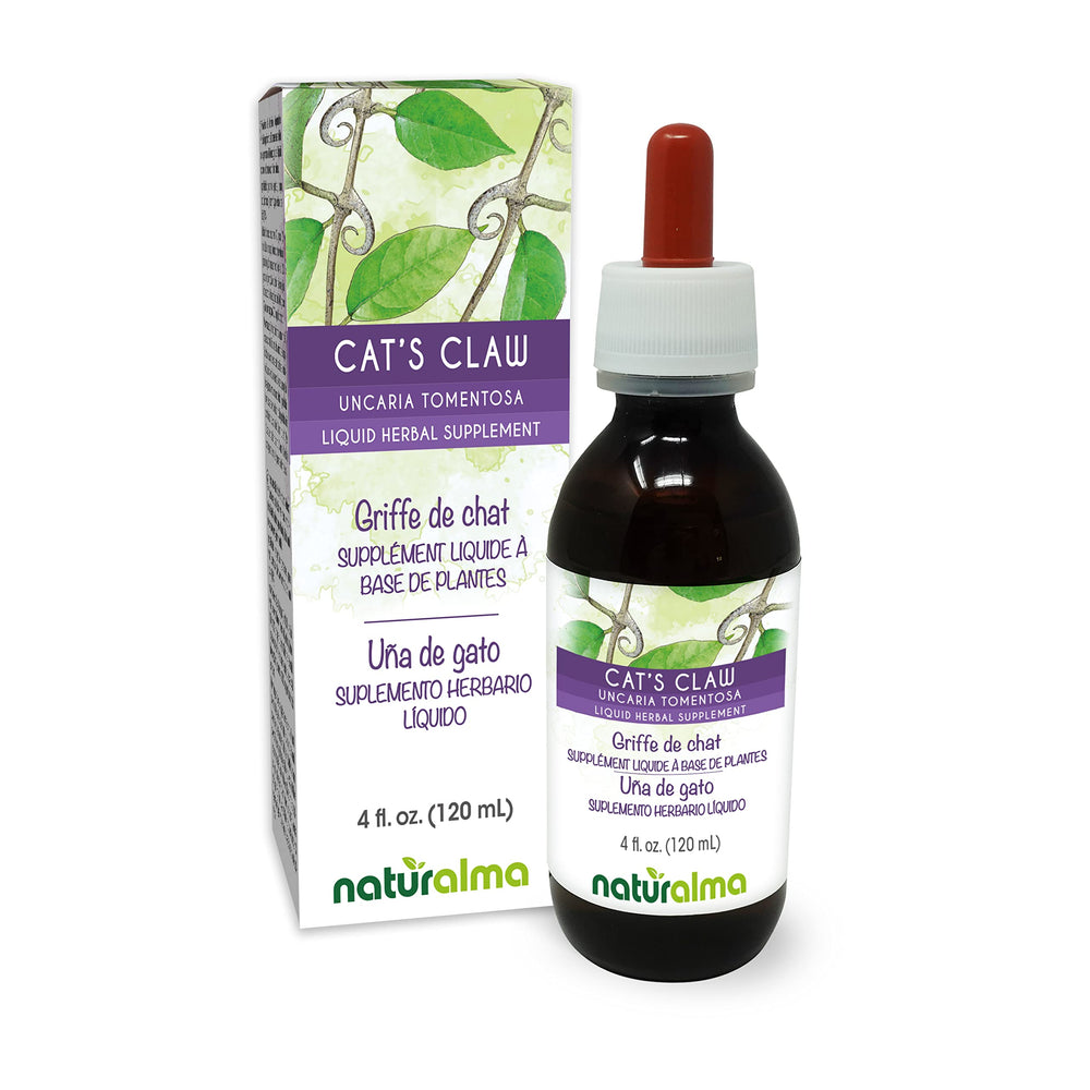Front view of Naturalma Cat's Claw tincture bottle 4 oz