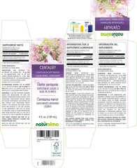 Front view of Naturalma Centaury tincture bottle 4 fl oz