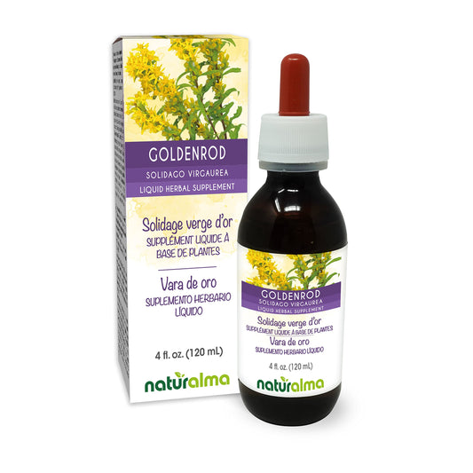 Bottle of Naturalma Goldenrod tincture with dropper