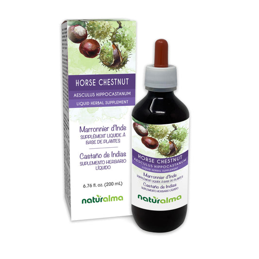 Front view of Naturalma Horse Chestnut tincture bottle labeled 1:5