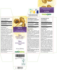 Front label of Naturalma Maca tincture