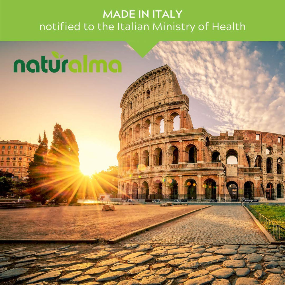 Italy-made production label for Naturalma tincture