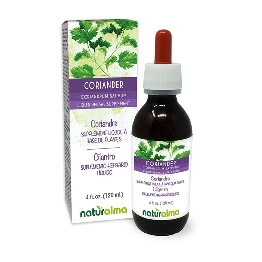 Naturalma Coriander Tincture 4 oz bottle with label