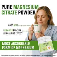 Scoop the MagicMag powder for precise serving.