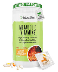 NaturalSlim Metabolic Vitamins bottle front for daily wellness support