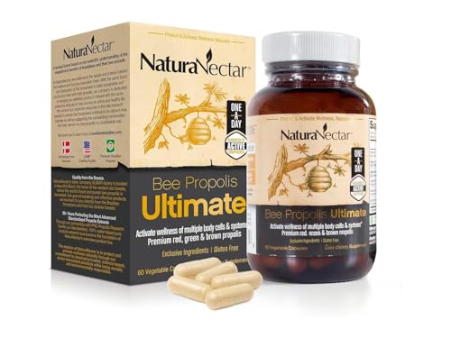 NaturaNectar Ultimate Bee Propolis Capsules 60 count