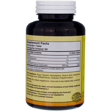 Easy-to-take chewable calcium supplement