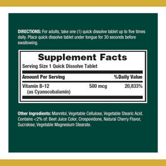 Close-up of cherry-flavored sublingual microlozenges
