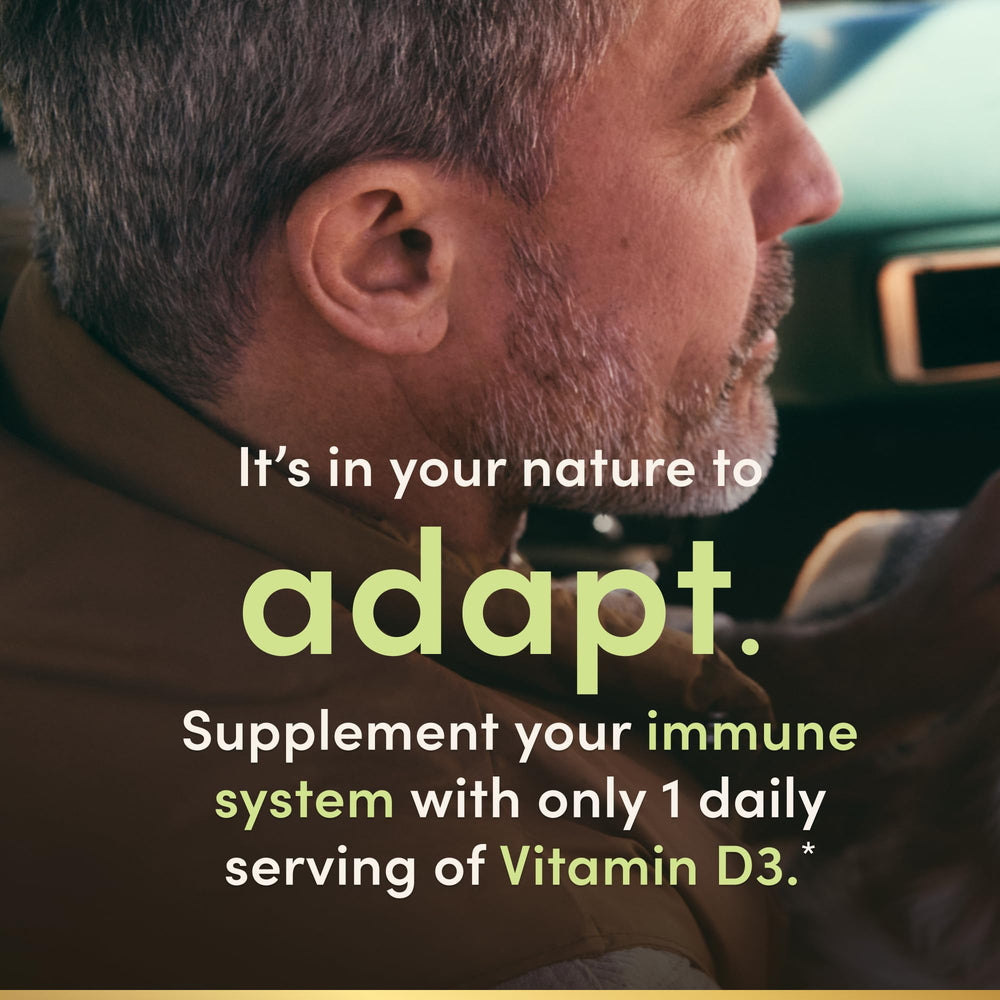 Vitamin D3 5000 IU rapid-release softgels close-up