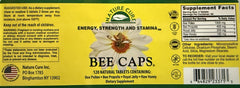 Supplement facts and ingredients for Nature Cure Bee Caps 120 caplets