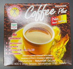 Serving suggestion: hot water added to Nature Gift Coffee Plus