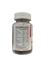 Close-up of Cranberry flavor gummies