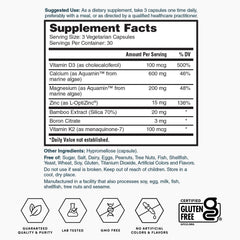 Pack of two Nature's Lab Gold Vital Bones bottles (180 capsules)