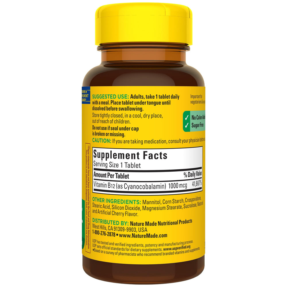 Vitamin B12 supports red blood cell formation