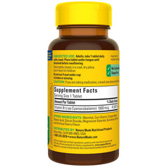 Vitamin B12 supports red blood cell formation