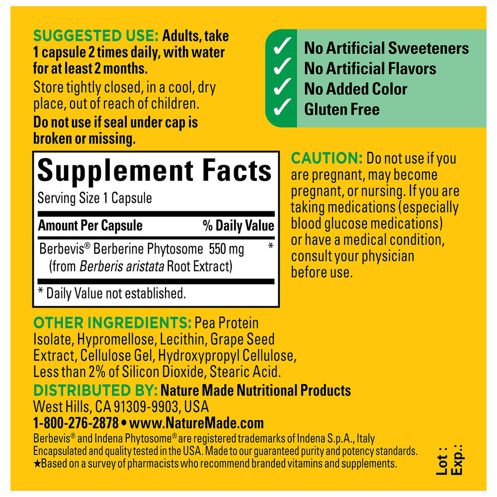Box and bottle showing 30 day supply with 60 capsules
