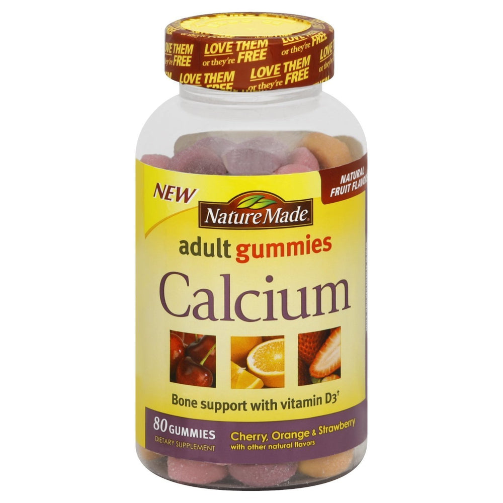 Nature Made Calcium Adult Gummies bottle – front view