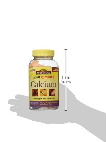 Three bottles of Nature Made Calcium Adult Gummies – 80 count each