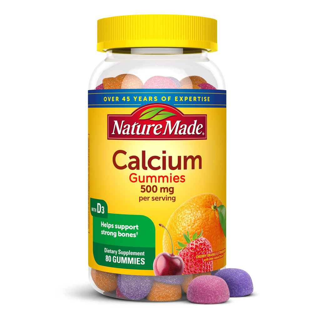 Nature Made Calcium Gummies 80-count front label