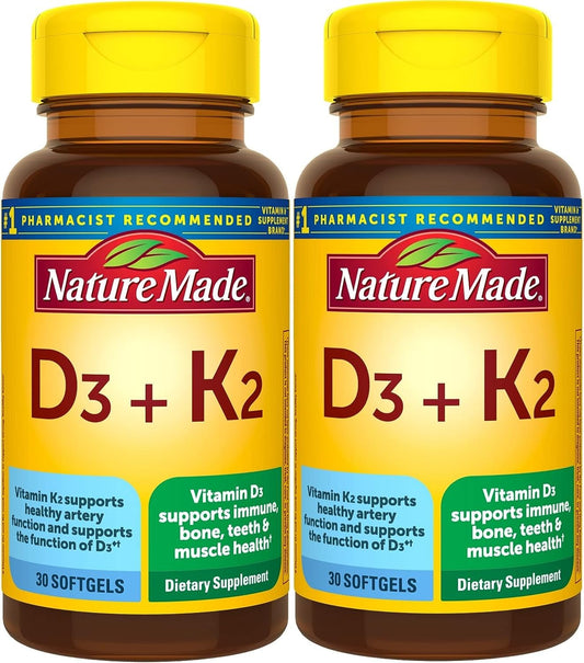 Front view of Nature Made Vitamin D3 + K2 5000 IU pack 2