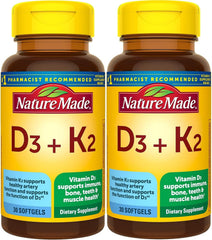 Front view of Nature Made Vitamin D3 + K2 5000 IU pack 2