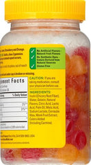 Assorted fruit-flavored gummies strawberry lemon orange
