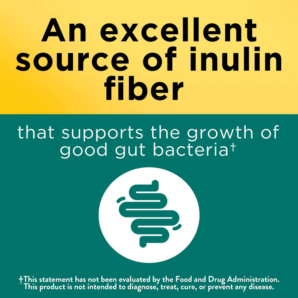 Inulin fiber content highlighted on packaging