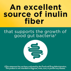 Inulin fiber content highlighted on packaging