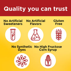 Gluten-free label on Nature Made Omega-3 Gummies packaging