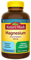 Nature Made High Potency Magnesium 400 mg softgels bottle – pack of 2