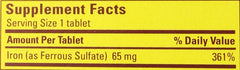 Container of Nature Made Iron with 300 tablets