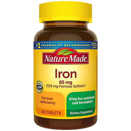 Nature Made Iron 65 mg 365-count bottle