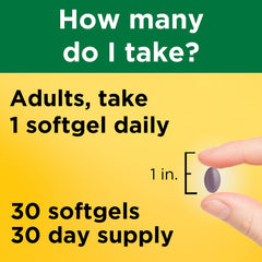 Side view of Nature Made Vitamin K2 softgel bottle