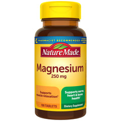 Nature Made Magnesium Oxide 250 mg bottle - 100-count