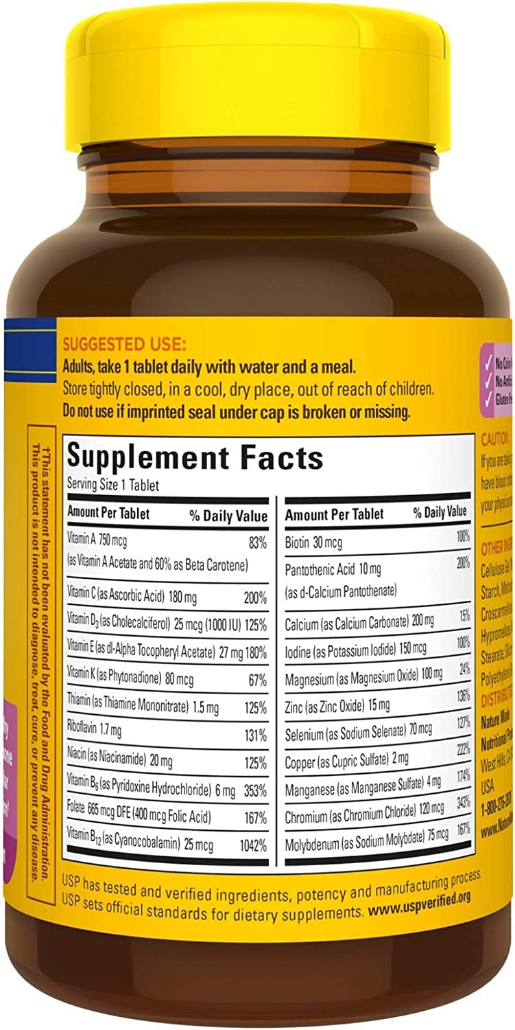 Immunity-supporting nutrients highlighted for Nature Made Multi for Her 50+