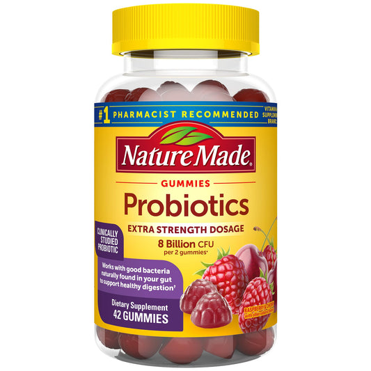Nature Made Probiotics Extra Strength Gummies bottle with 42 count
