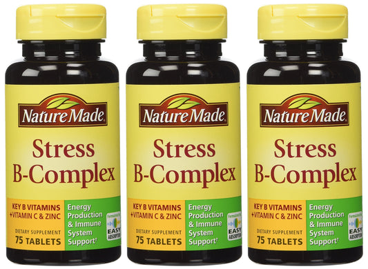 Nature Made Stress B Complex with Zinc – 3-pack 225 capsules