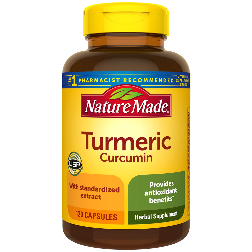 Nature Made Turmeric Curcumin 500 mg bottle front view