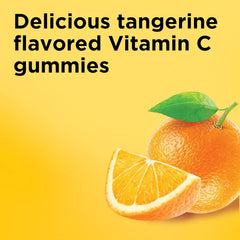 Close-up of Nature Made Vitamin C 500 mg gummies in bottle