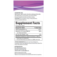 Ingredient highlights: Vitamin D3, Zinc, Elderberry flavor